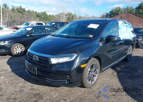 2021 Honda Odyssey Elite from USA, damaged, VIN 5FNRL6H96MB002556